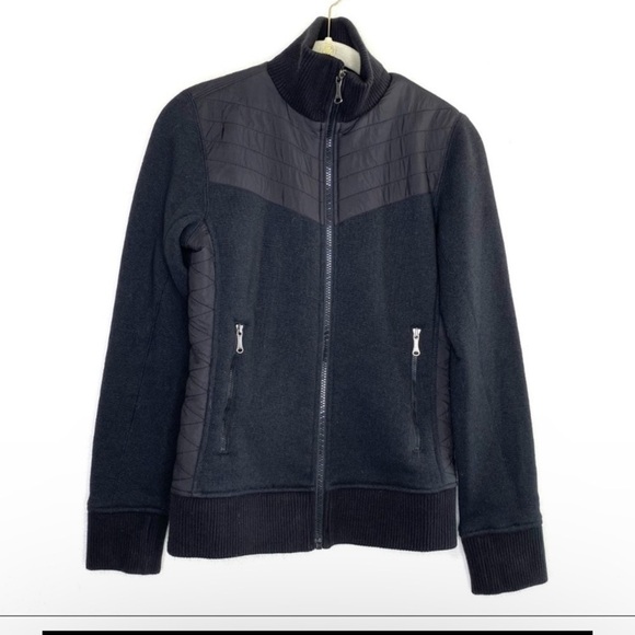 Marmot Tech Fleece Sweater jeacket full zip Women's Black size S casual - Picture 2 of 12